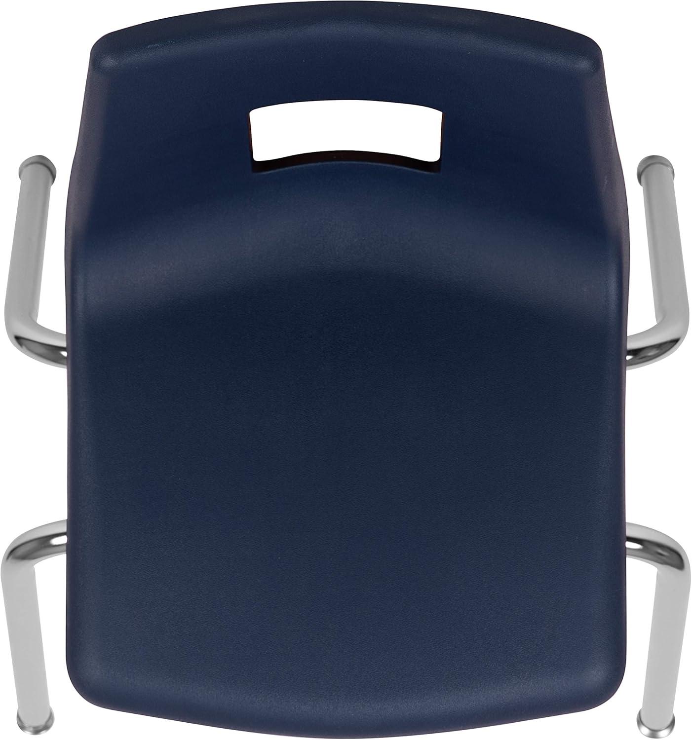 imageFlash Furniture Mickey Advantage Black Student Stack School Chair 12inchNavy