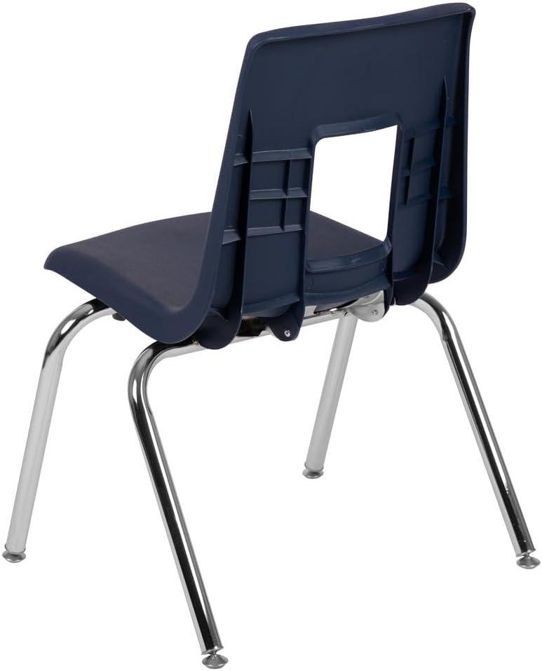 imageFlash Furniture Mickey Advantage Black Student Stack School Chair 12inchNavy