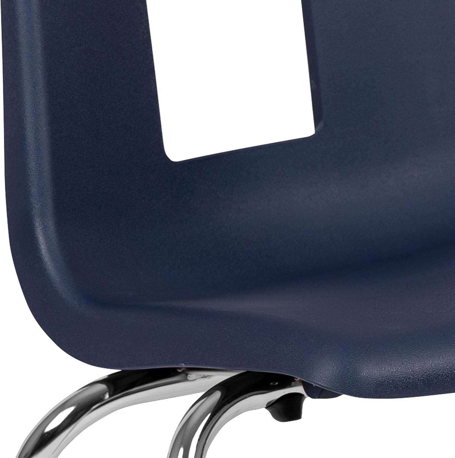 imageFlash Furniture Mickey Advantage Black Student Stack School Chair 12inchNavy