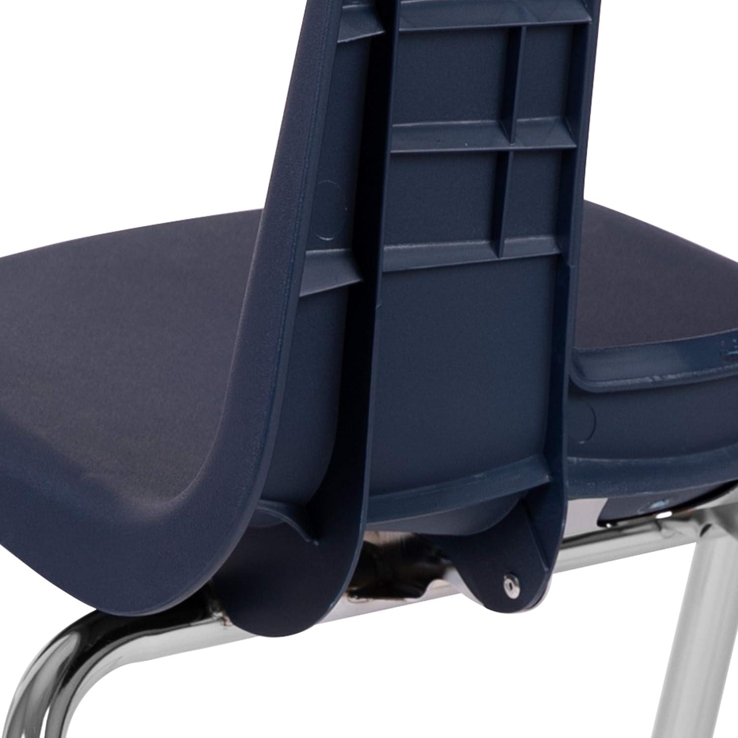 imageFlash Furniture Mickey Advantage Black Student Stack School Chair 12inchNavy