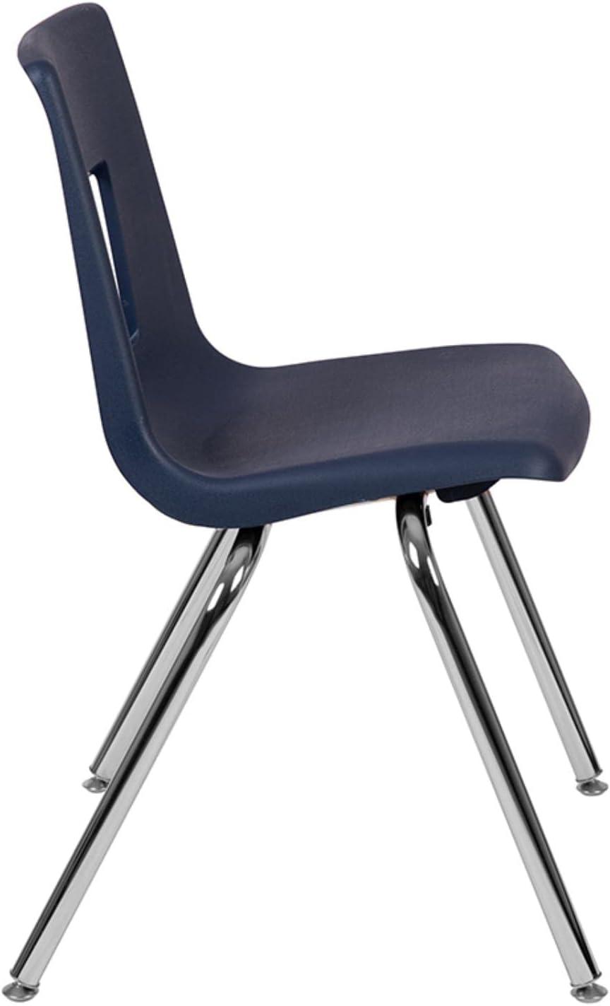 imageFlash Furniture Mickey Advantage Black Student Stack School Chair 12inchNavy