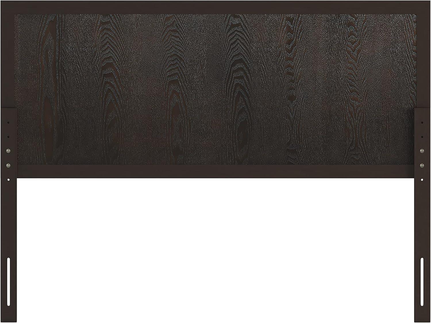 imageFlash Furniture Oliver King Size Wooden Headboard Only Four Panel Headboard in WhiteDark Brown