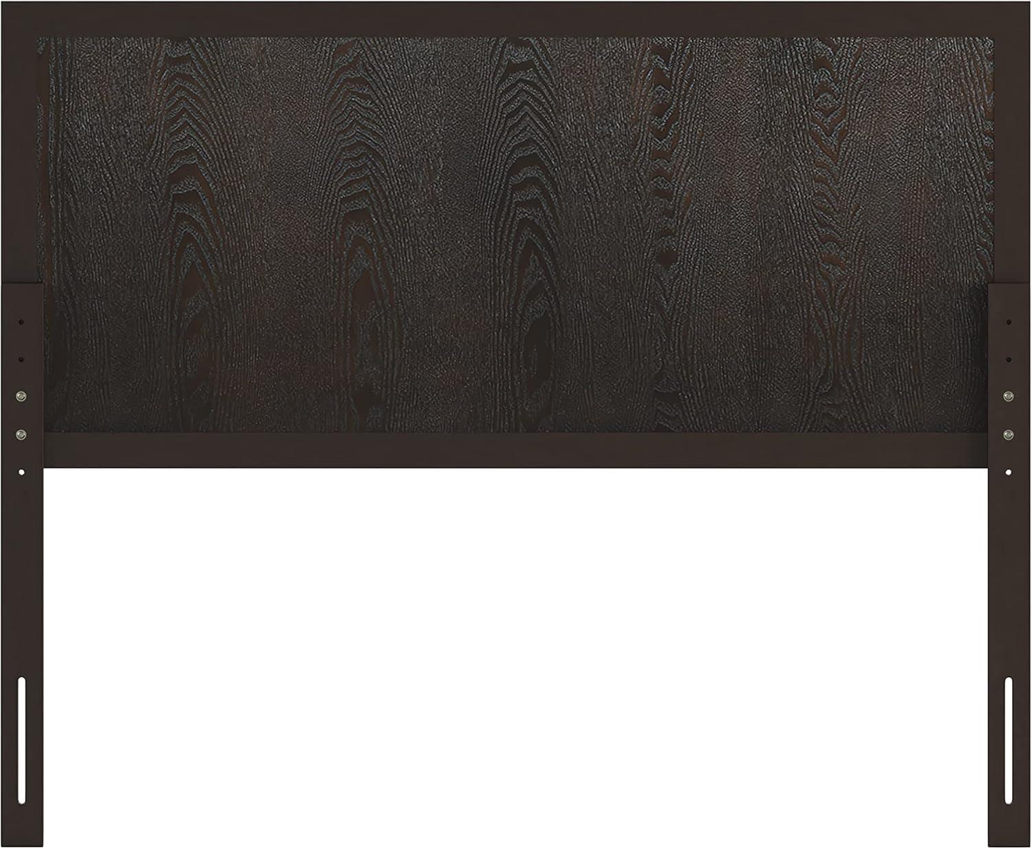 imageFlash Furniture Oliver King Size Wooden Headboard Only Four Panel Headboard in WhiteDark Brown