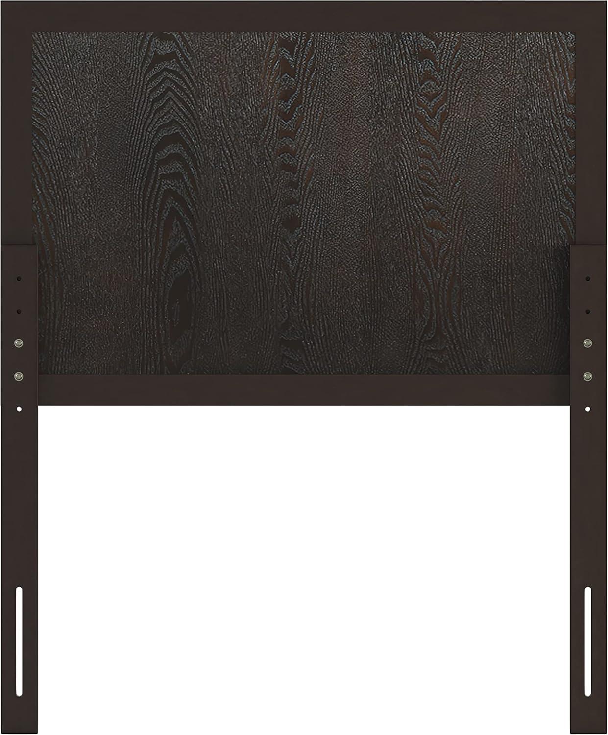 imageFlash Furniture Oliver King Size Wooden Headboard Only Four Panel Headboard in WhiteDark Brown