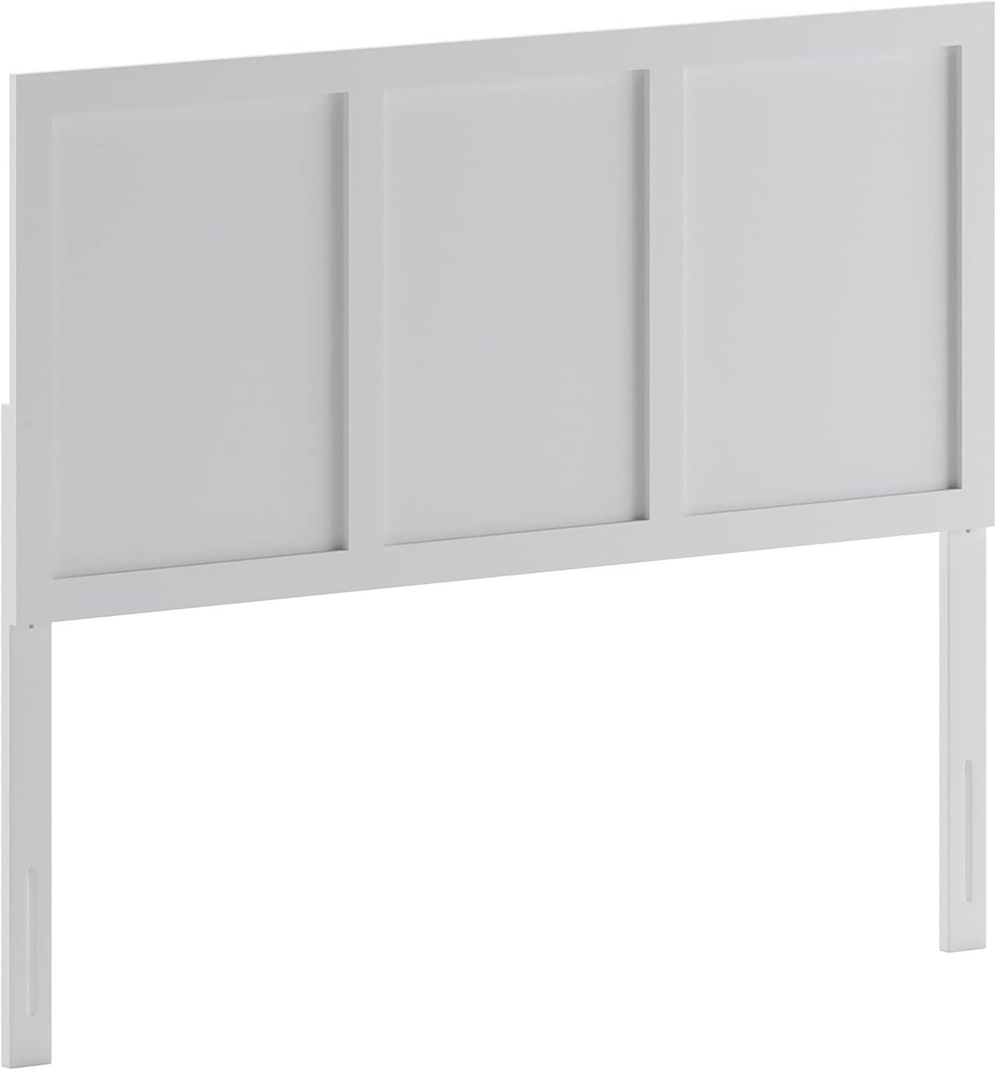 imageFlash Furniture Oliver King Size Wooden Headboard Only Four Panel Headboard in WhiteWhite