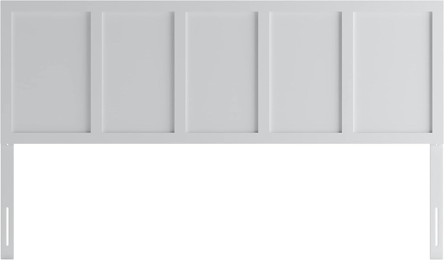 imageFlash Furniture Oliver King Size Wooden Headboard Only Four Panel Headboard in WhiteWhite