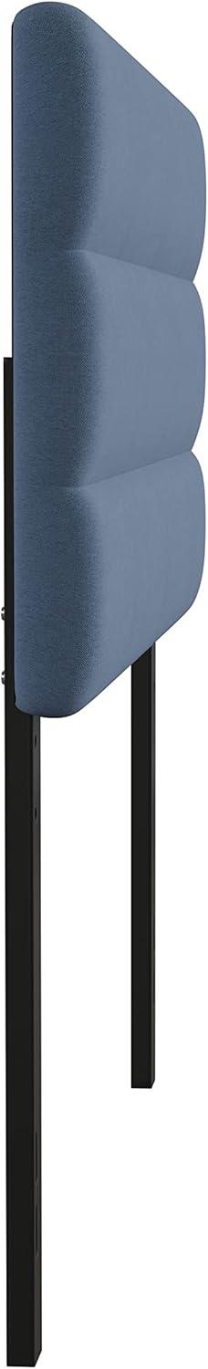 imageFlash Furniture Paxton Upholstered Headboard Channel Stitched Gray Fabric Upholstery King Adjustable Height from 445quot to 5725quot From FloorBlue