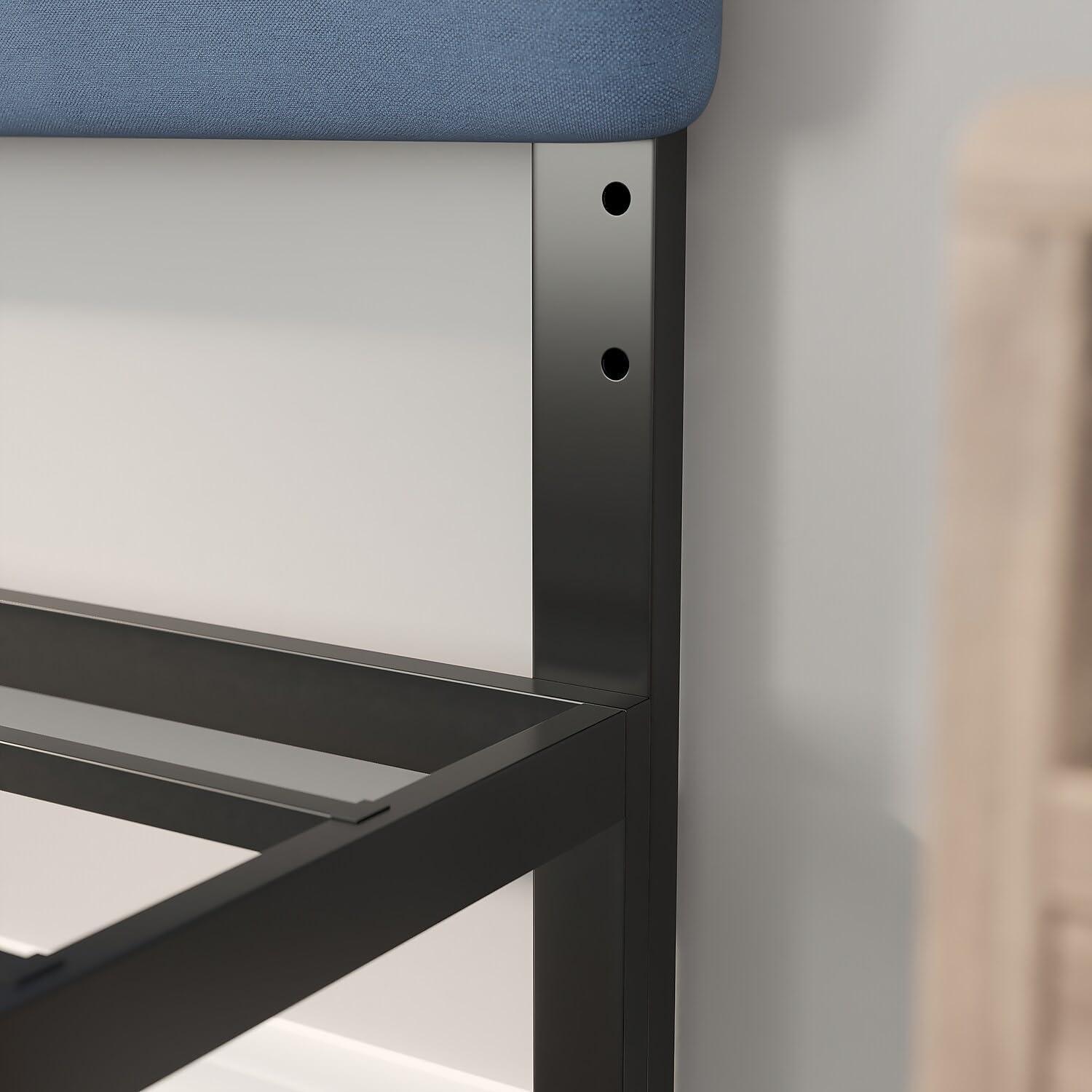 imageFlash Furniture Paxton Upholstered Headboard Channel Stitched Gray Fabric Upholstery King Adjustable Height from 445quot to 5725quot From FloorBlue