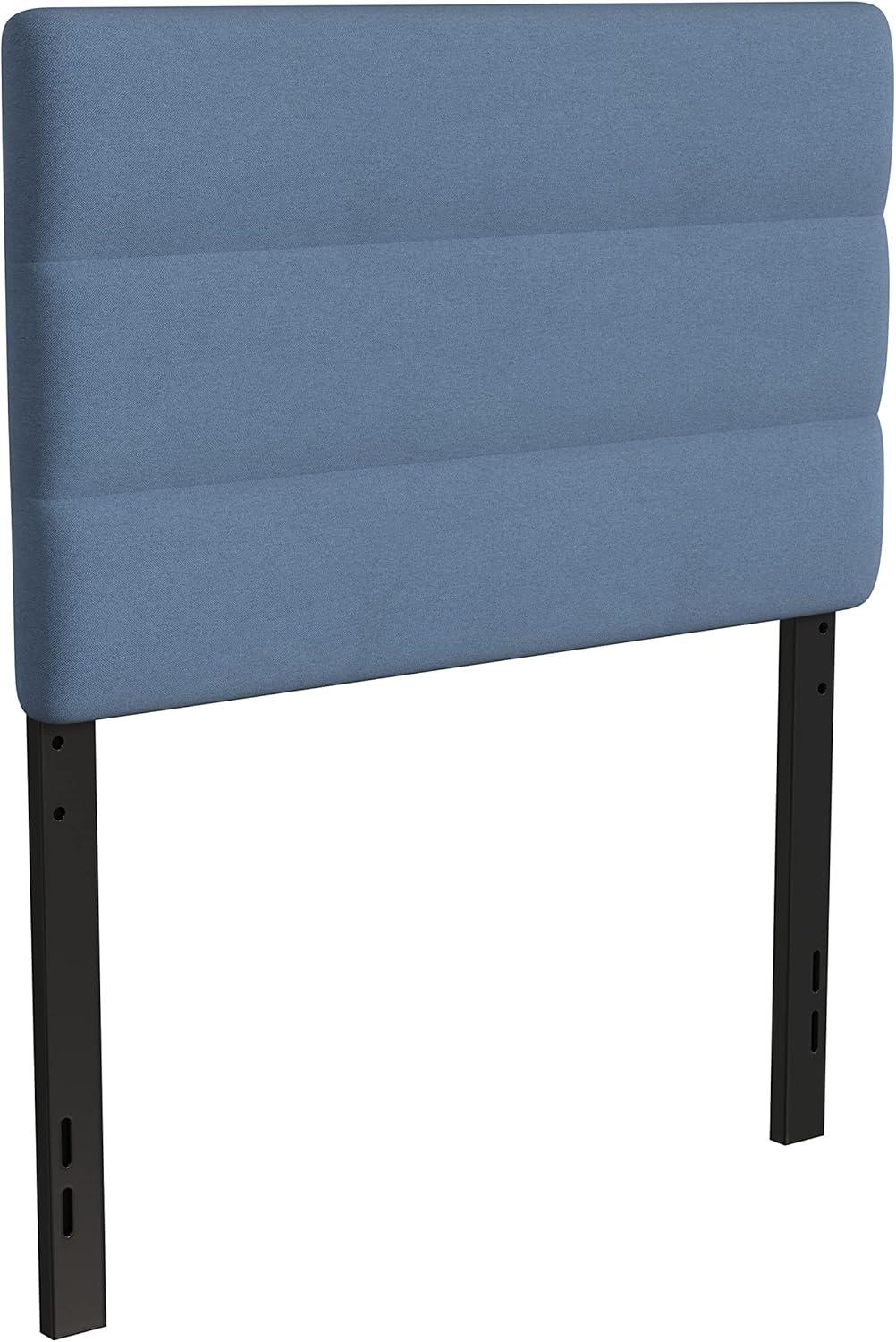 imageFlash Furniture Paxton Upholstered Headboard Channel Stitched Gray Fabric Upholstery King Adjustable Height from 445quot to 5725quot From FloorBlue