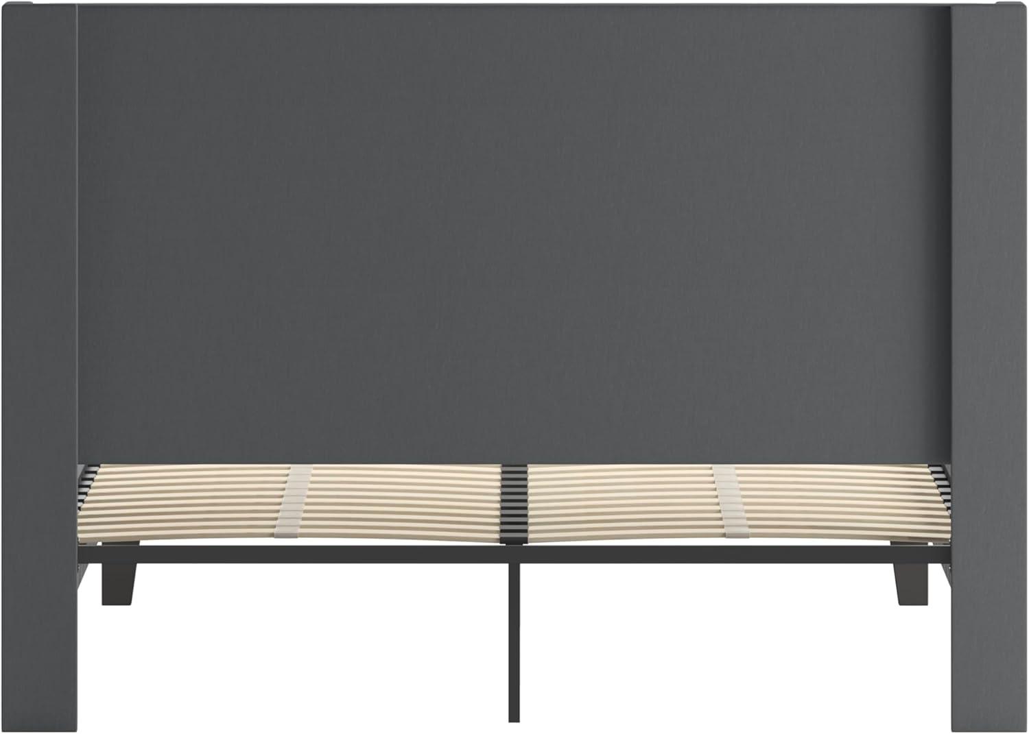 imageFlash Furniture Riverdale Full Size Tufted Upholstered Platform Bed in Light Gray FabricDark Gray