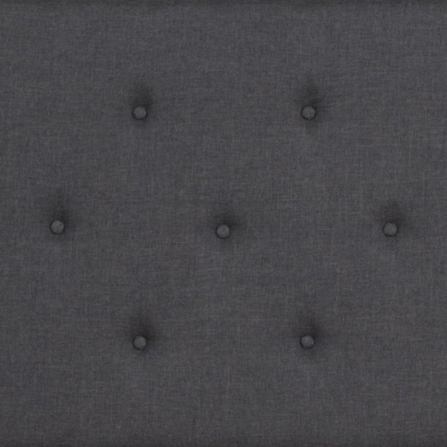 imageFlash Furniture Roxbury King Size Tufted Upholstered Platform Bed in Beige FabricDark Gray