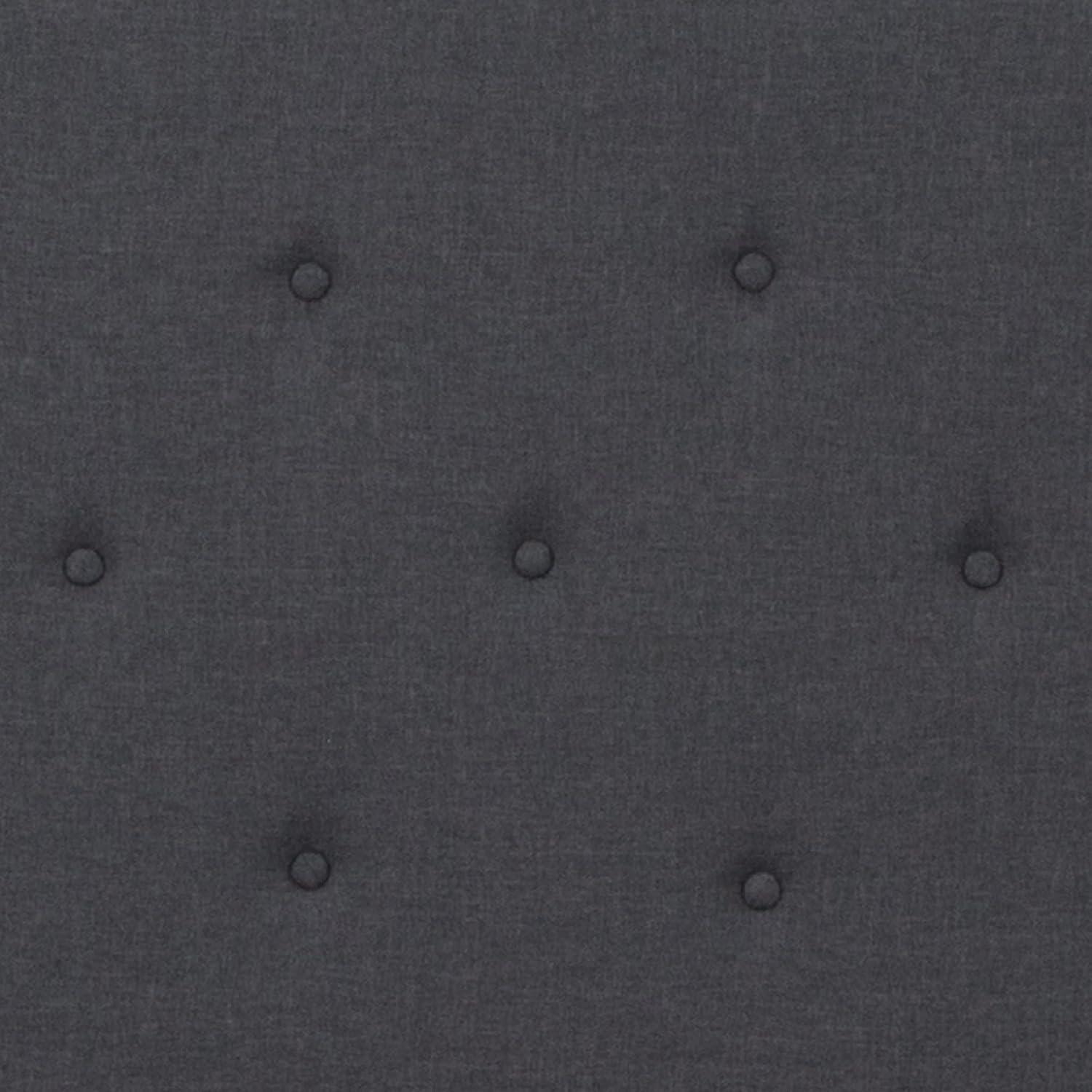 imageFlash Furniture Roxbury King Size Tufted Upholstered Platform Bed in Beige FabricDark Gray