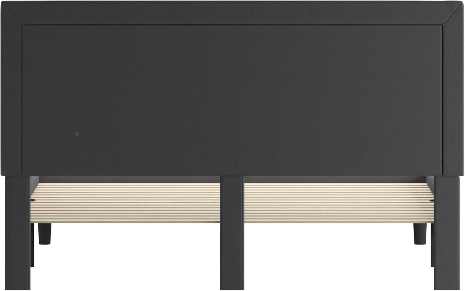 imageFlash Furniture Roxbury King Size Tufted Upholstered Platform Bed in Beige FabricDark Gray