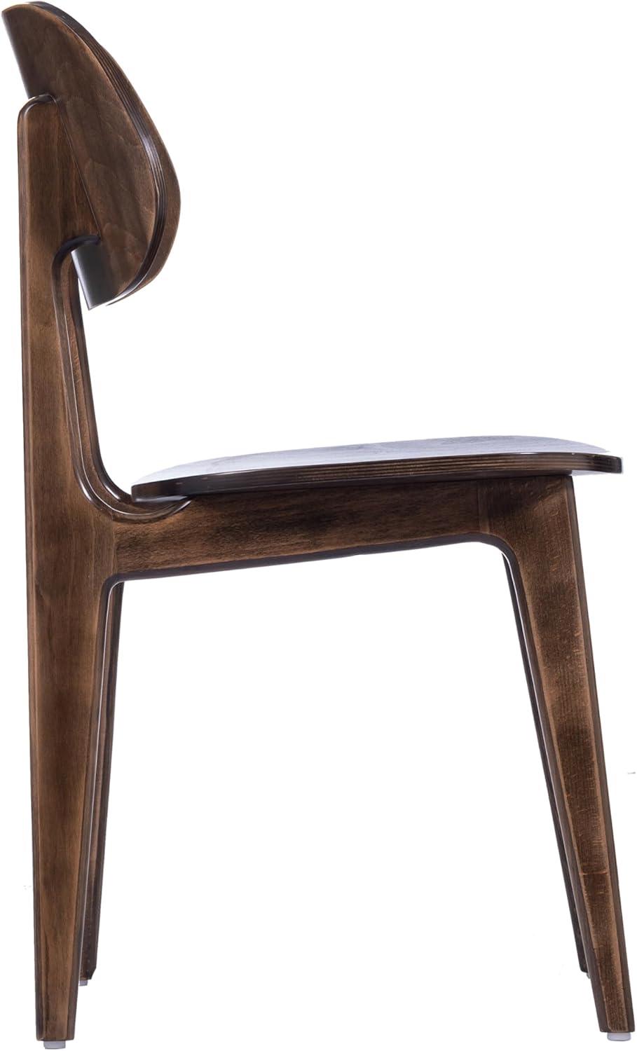 imageFlash Furniture Verona Solid Wood Dining Chair Commercial Grade Restaurant Chair with Contoured Backrest Solid Wood Frame Antique CopperAntique Copper