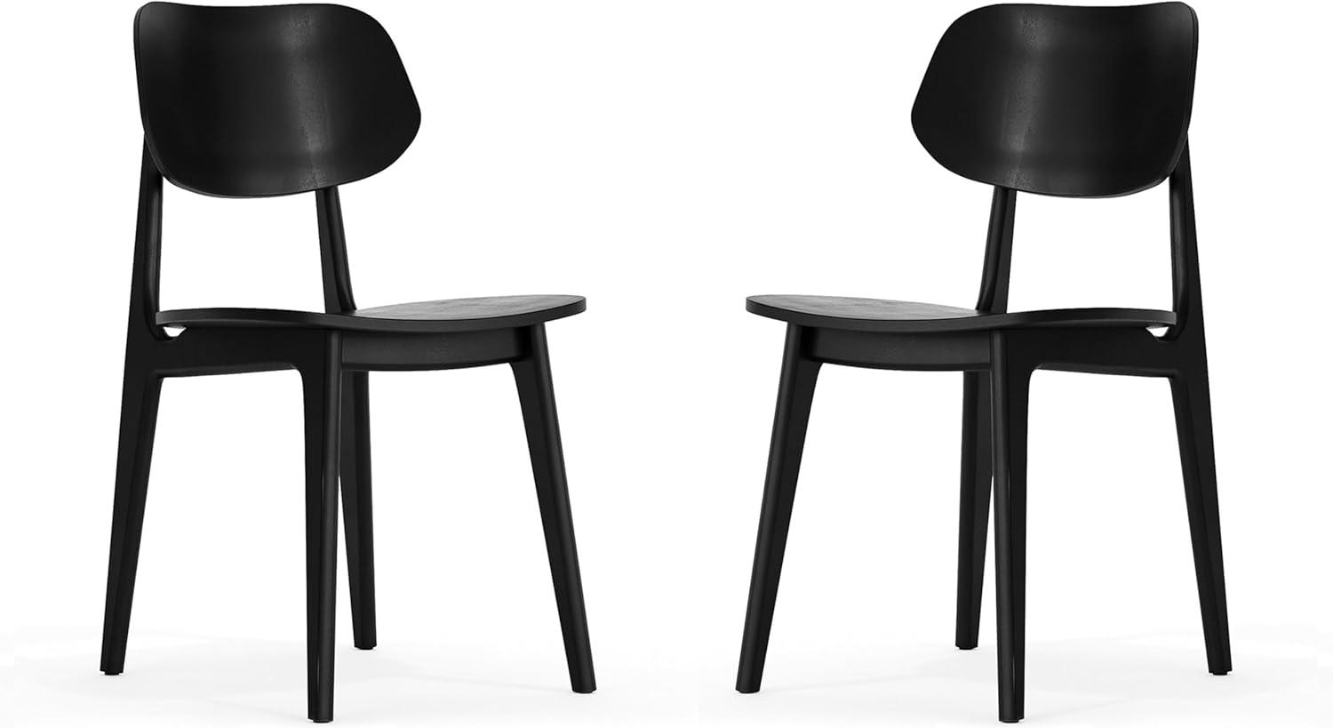 imageFlash Furniture Verona Solid Wood Dining Chair Commercial Grade Restaurant Chair with Contoured Backrest Solid Wood Frame Antique CopperBlack
