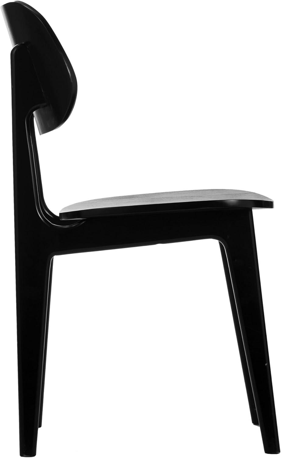 imageFlash Furniture Verona Solid Wood Dining Chair Commercial Grade Restaurant Chair with Contoured Backrest Solid Wood Frame Antique CopperBlack