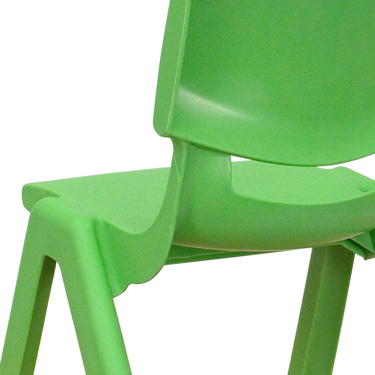imageFlash Furniture Whitney 2 Pack Green Plastic Stackable School Chair with 105 Seat HeightGreen