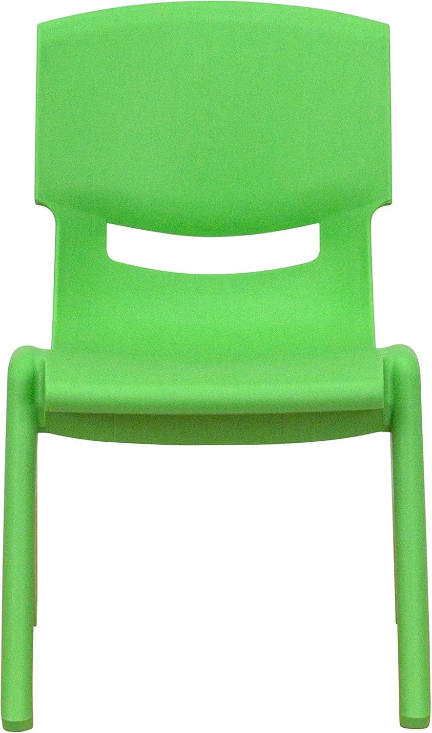 imageFlash Furniture Whitney 2 Pack Green Plastic Stackable School Chair with 105 Seat HeightGreen