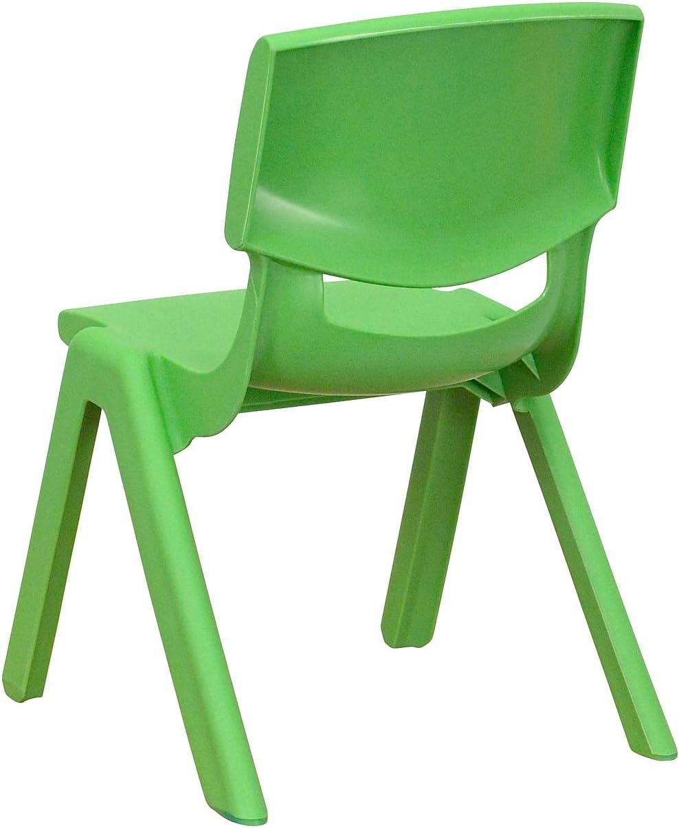 imageFlash Furniture Whitney 2 Pack Green Plastic Stackable School Chair with 105 Seat HeightGreen