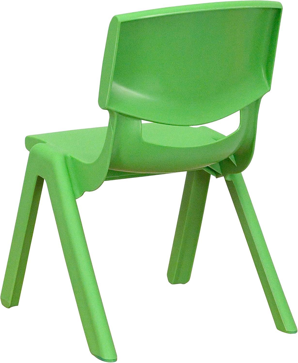 imageFlash Furniture Whitney 2 Pack Green Plastic Stackable School Chair with 105 Seat HeightGreen