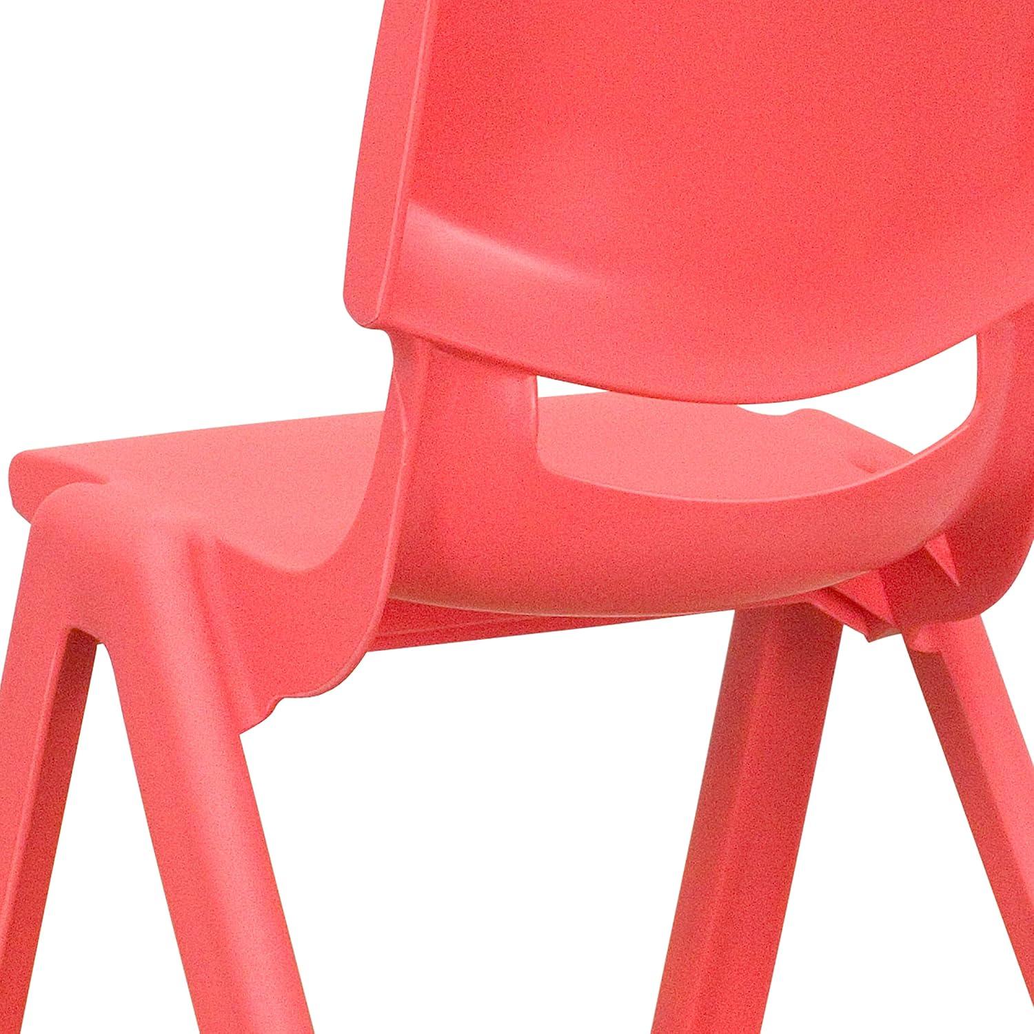 imageFlash Furniture Whitney 2 Pack Green Plastic Stackable School Chair with 105 Seat HeightRed