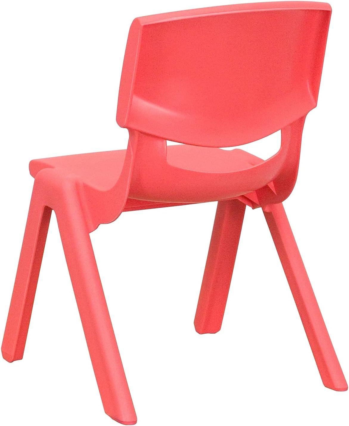 imageFlash Furniture Whitney 2 Pack Green Plastic Stackable School Chair with 105 Seat HeightRed