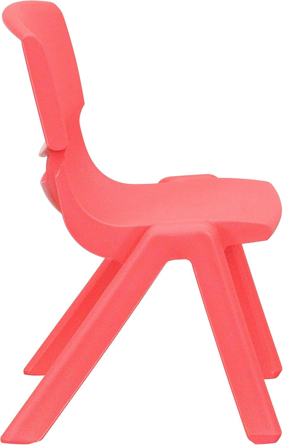 imageFlash Furniture Whitney 2 Pack Green Plastic Stackable School Chair with 105 Seat HeightRed