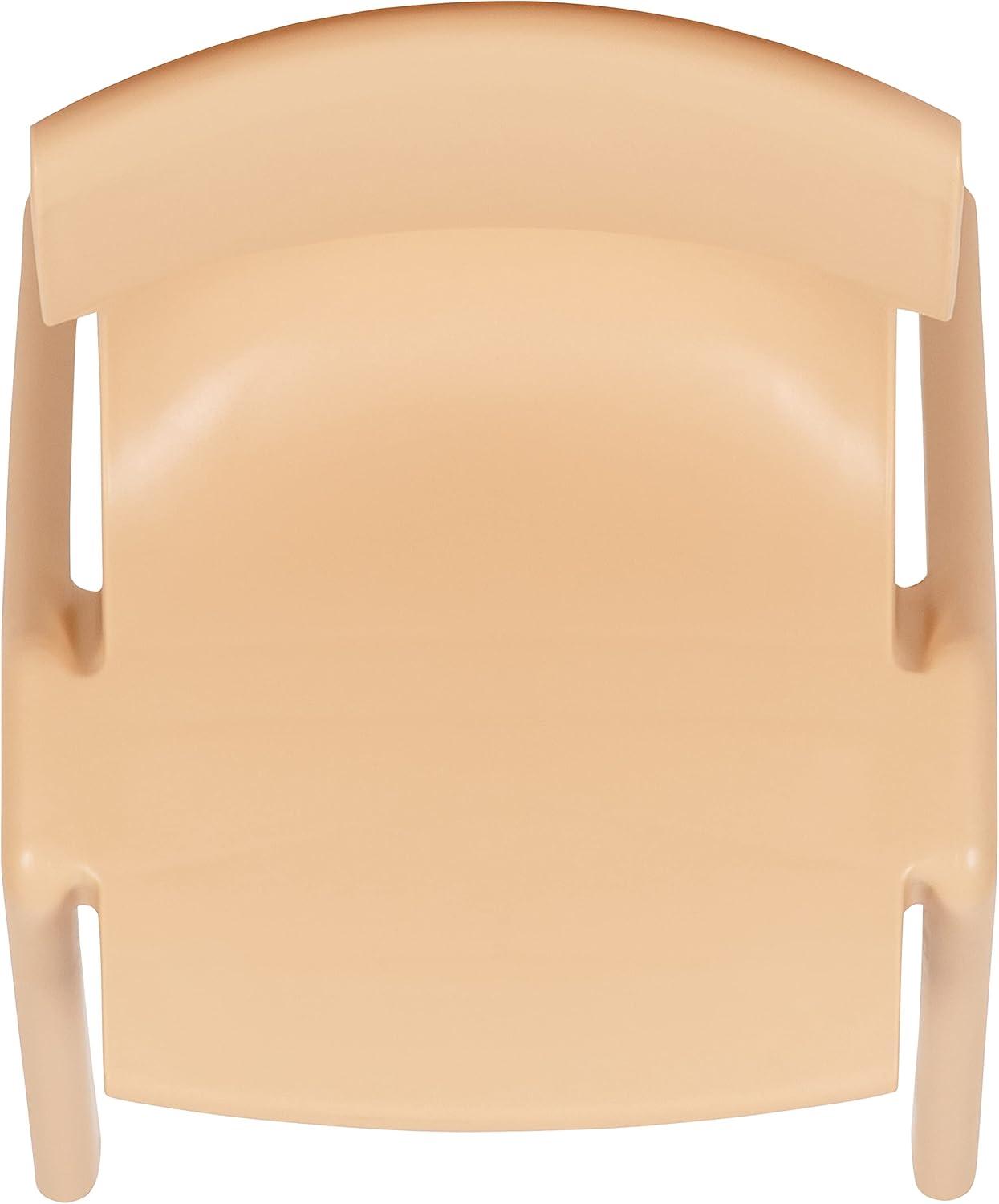 imageFlash Furniture Whitney 5 Pack Natural Plastic Stackable School Chair with 1325quot Seat HeightNatural