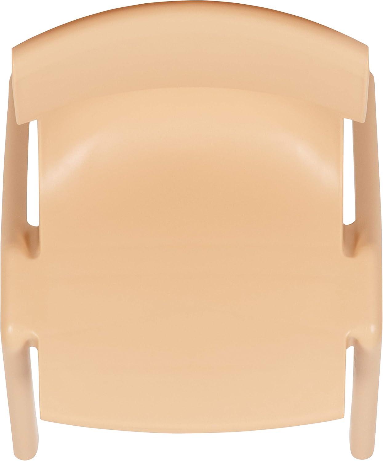 imageFlash Furniture Whitney 5 Pack Natural Plastic Stackable School Chair with 1325quot Seat HeightNatural