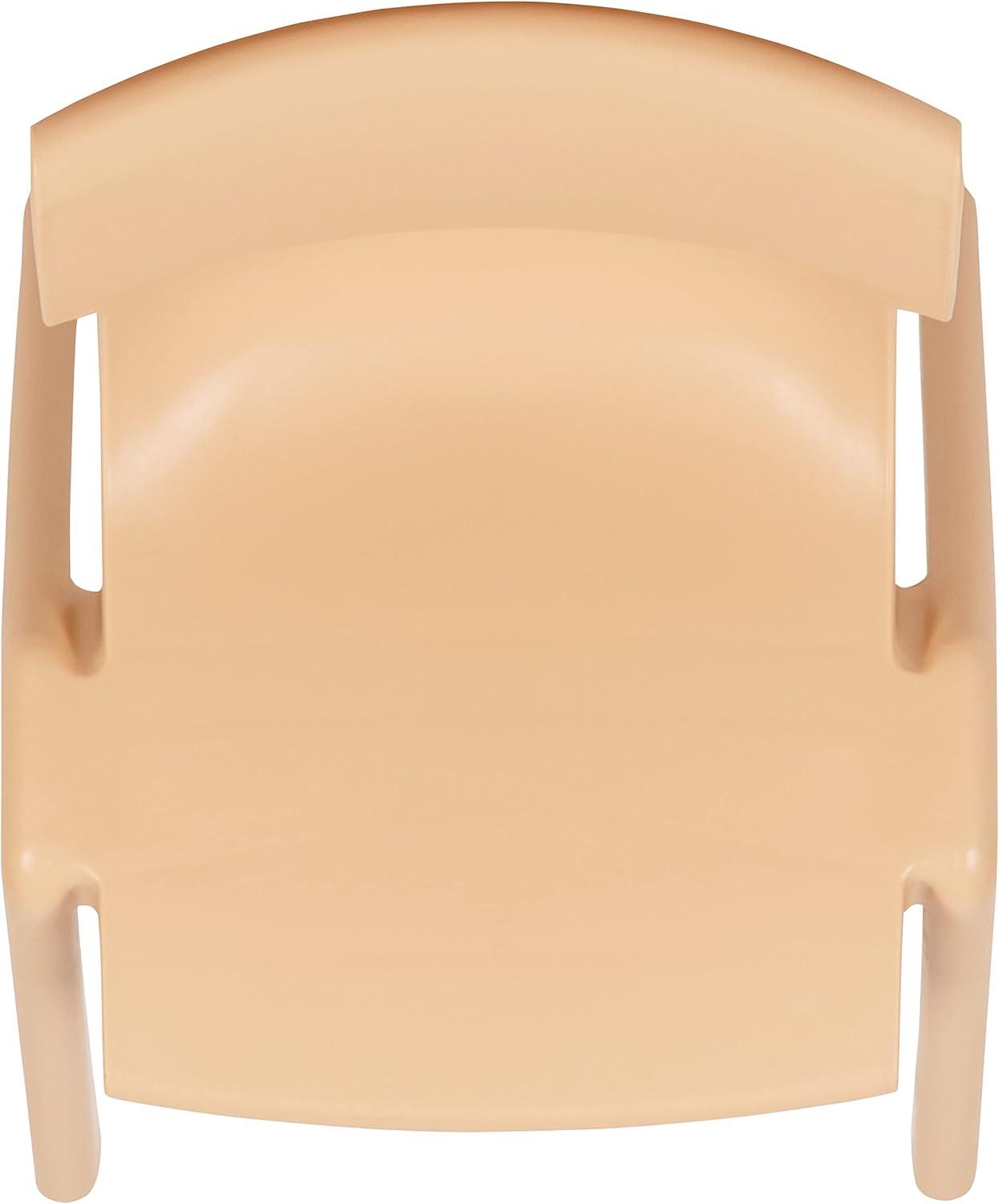 imageFlash Furniture Whitney 5 Pack Natural Plastic Stackable School Chair with 1325quot Seat HeightNatural