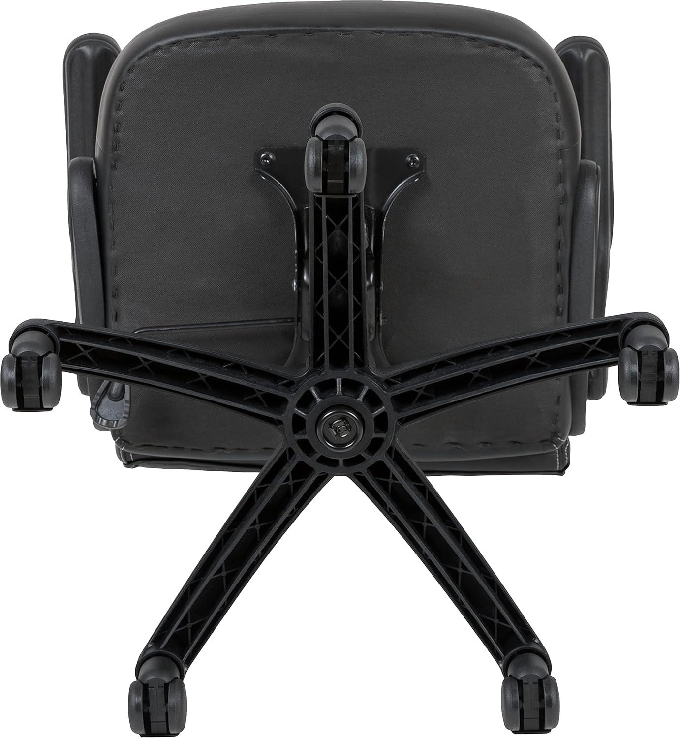 imageFlash Furniture X10 HighBack LeatherSoft Racing Style Gaming Chair with FlipUp Arms Ergonomic Padded Swivel Computer Chair RedBlackOrange