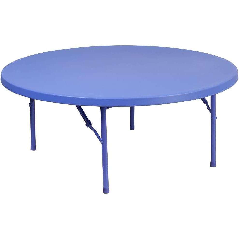 imageFlash Furniture 391Foot Round Kids Blue Plastic Folding Table