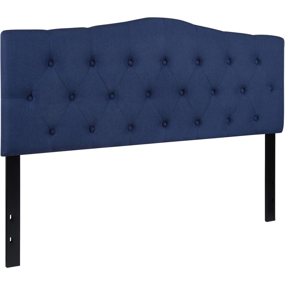 imageFlash Furniture Cambridge Tufted Upholstered Queen Size Headboard in Navy Fabric