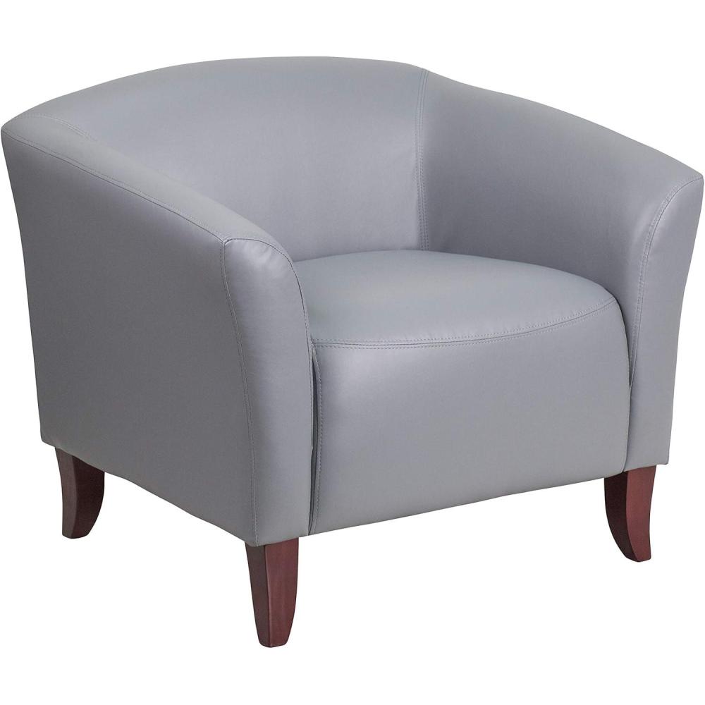 imageFlash Furniture HERCULES Imperial Series Brown LeatherSoft ChairGrey
