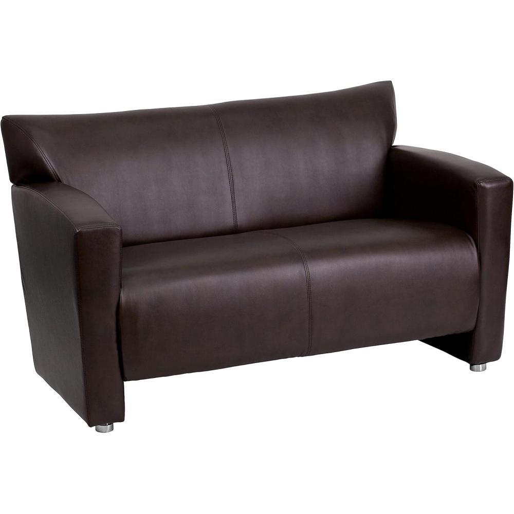 imageFlash Furniture HERCULES Majesty Series Brown LeatherSoft LoveseatBrown
