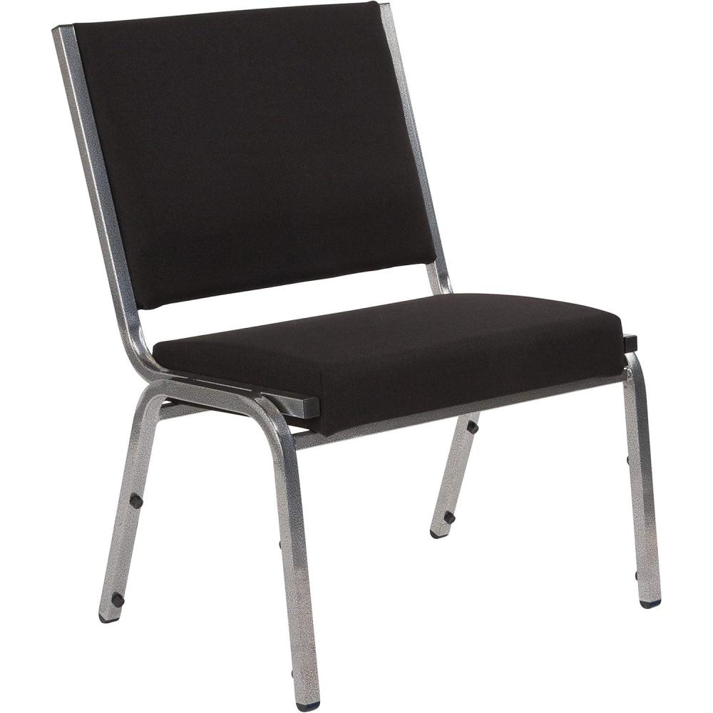 imageFlash Furniture HERCULES Series 1000 lb Rated Black Antimicrobial Vinyl Bariatric Medical Reception ChairBlack Fabric