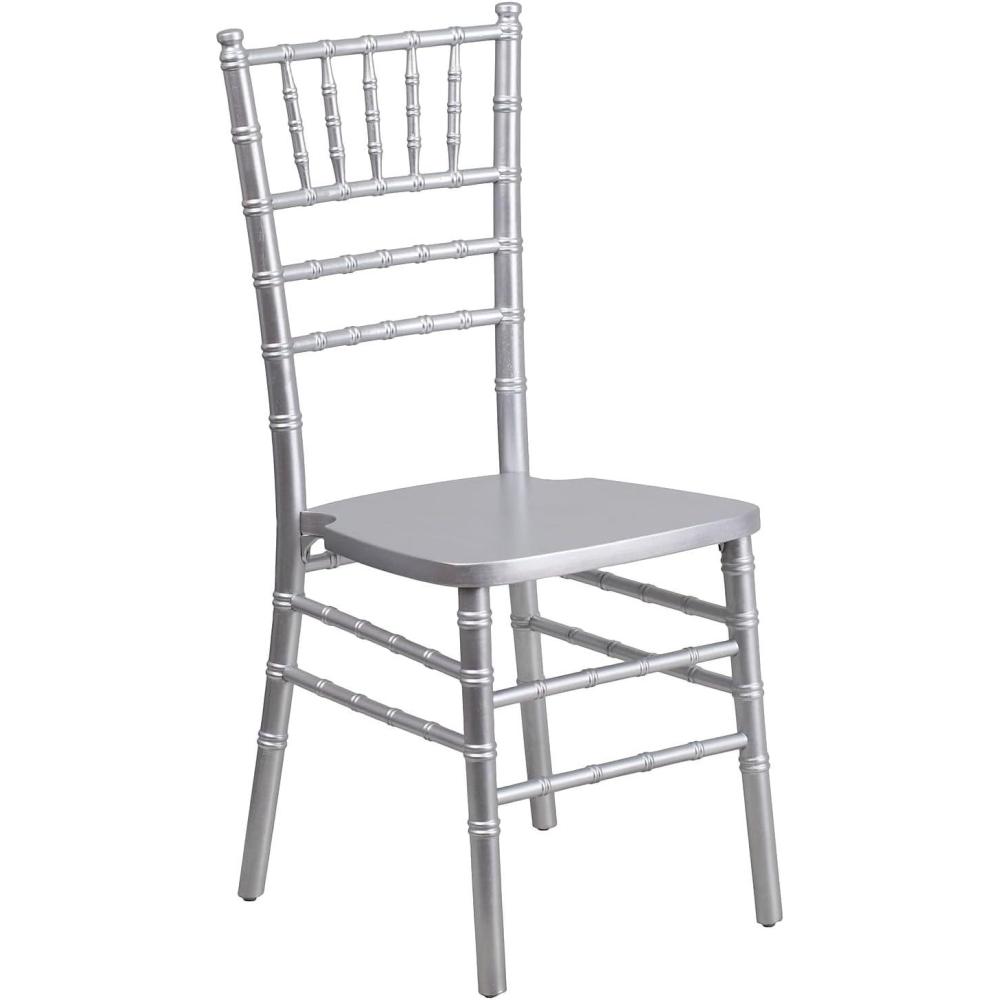 imageFlash Furniture Hercules Series Chiavari Chair for Formal Events and Banquets CommercialResidential AllOccasion Event Chair WhiteSilver
