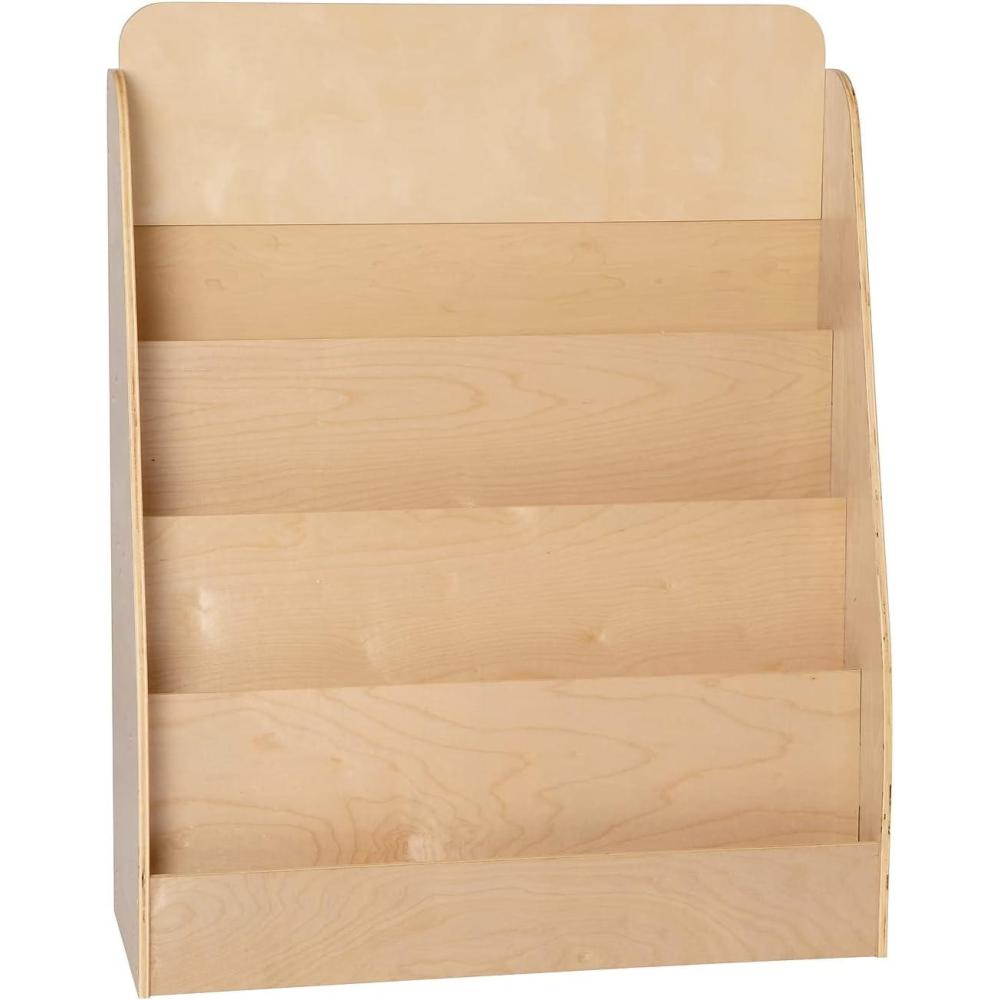 imageFlash Furniture Hercules Wooden 5Section School Coat Locker with Bench Cubbies and Storage Hooks Preschool Cubby Organizer 48quotH x 48quotL Natural31H 4 Shelves