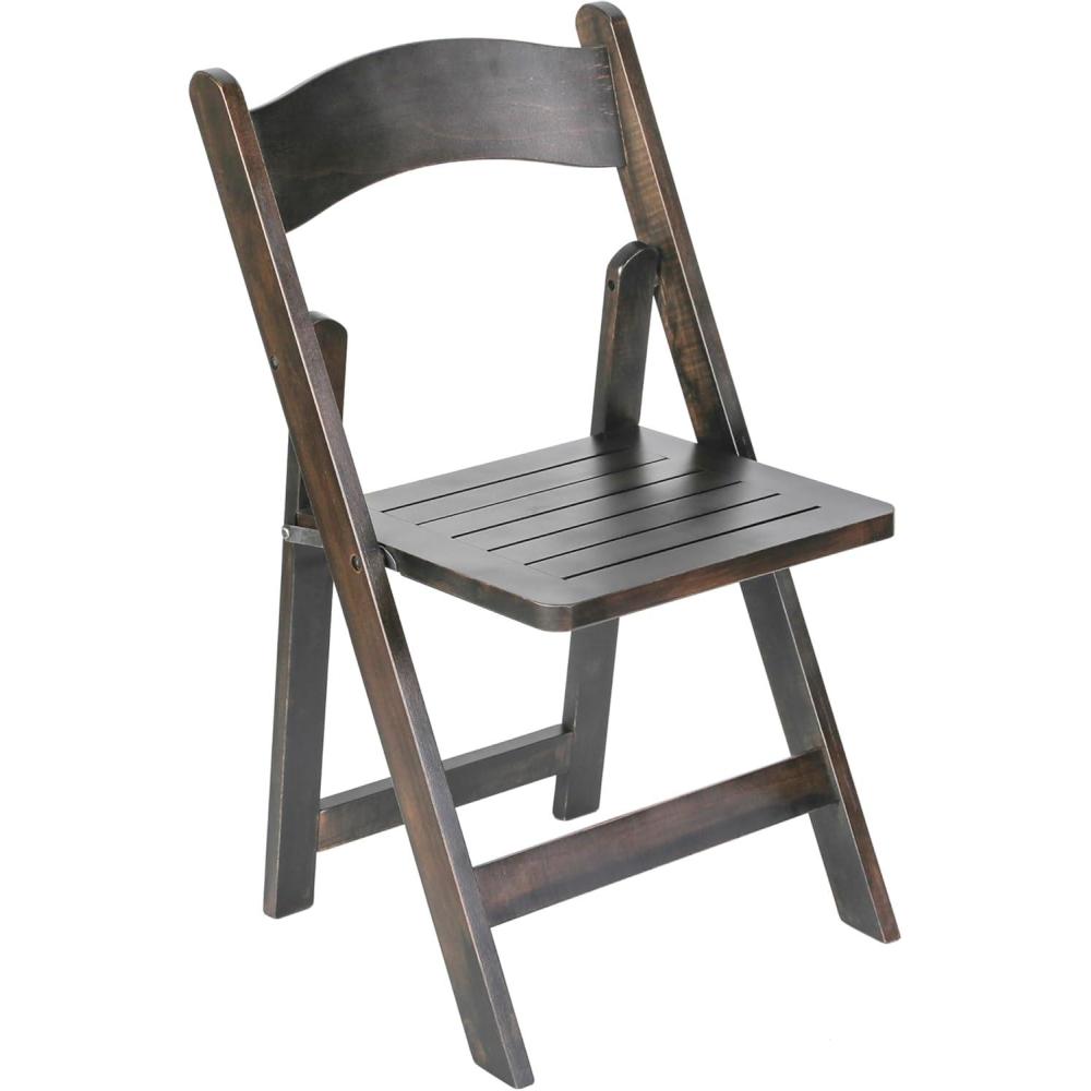 imageFlash Furniture Holden Commercial Solid Wood Dining Chair Foldable Design Solid Beechwood Frame Curved Back Mortise and Tenon Construction OakEarly American Wood