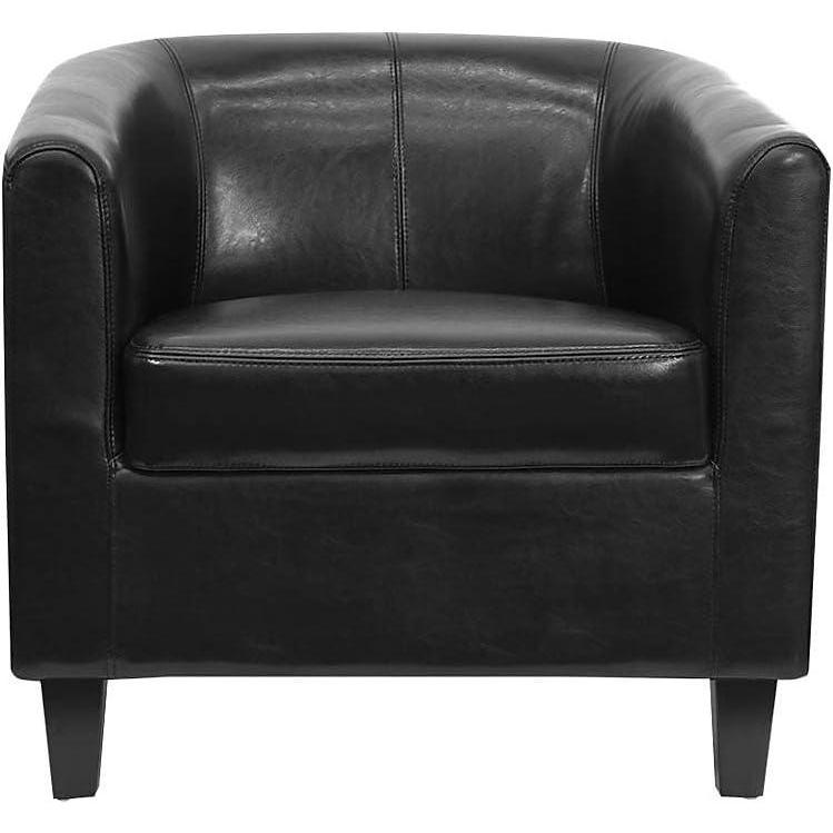 imageFlash Furniture Katie Gray LeatherSoft Lounge ChairBlack