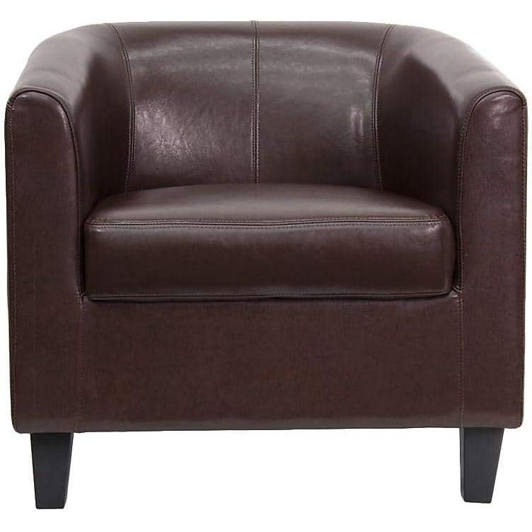 imageFlash Furniture Katie Gray LeatherSoft Lounge ChairBrown