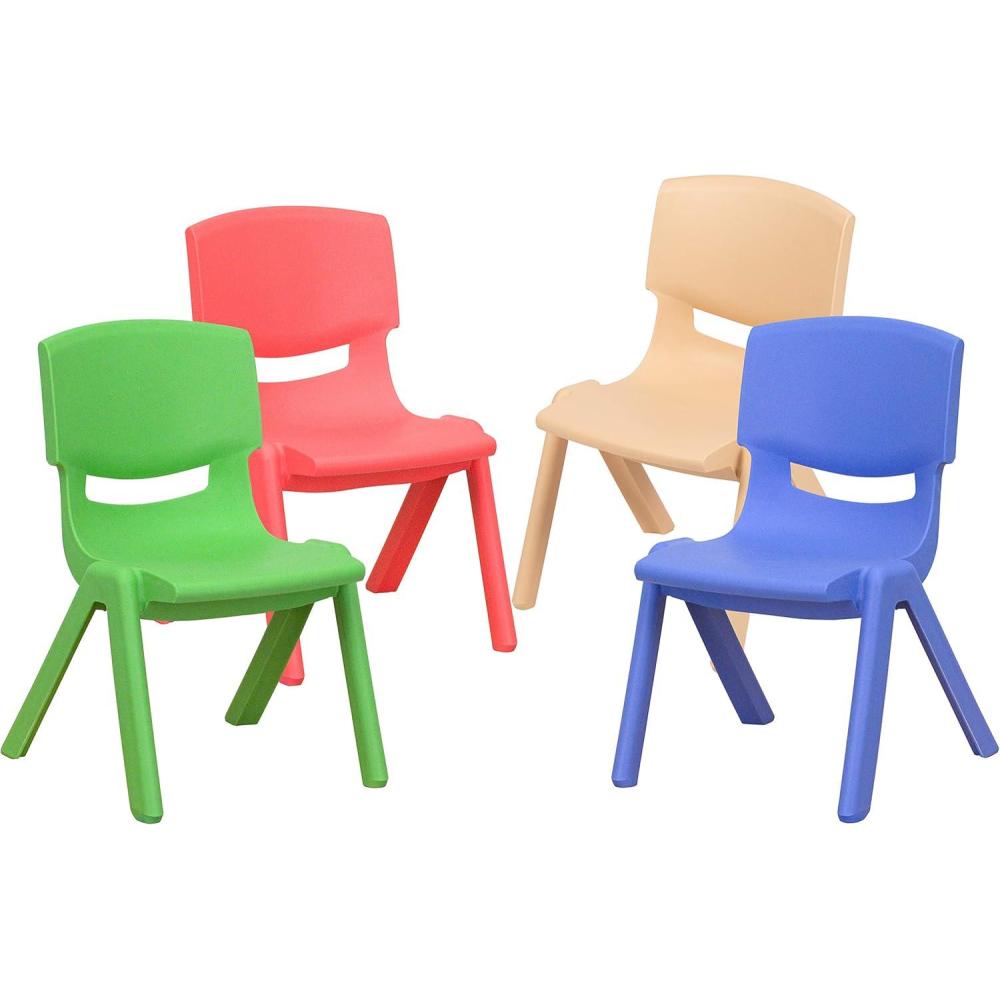imageFlash Furniture Whitney 2 Pack Green Plastic Stackable School Chair with 105 Seat HeightAssorted
