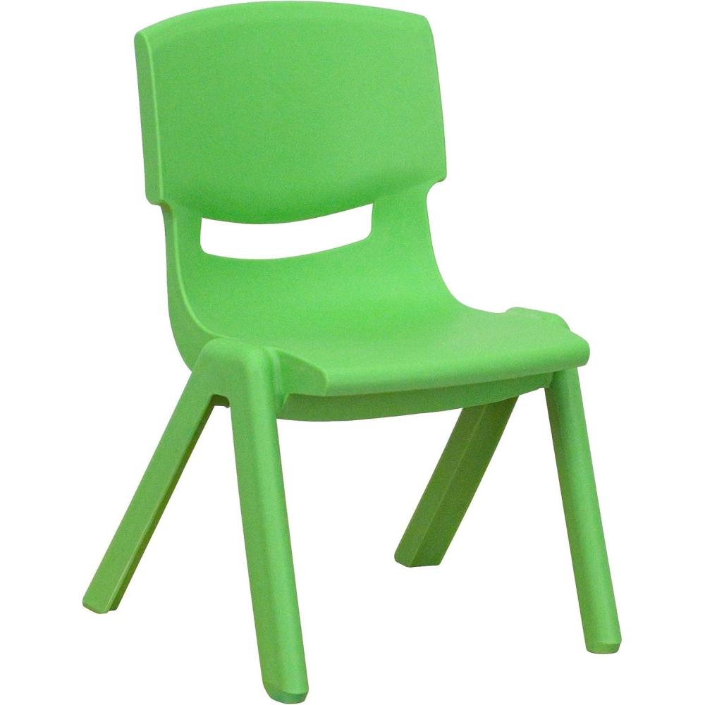 imageFlash Furniture Whitney 2 Pack Green Plastic Stackable School Chair with 105 Seat HeightGreen