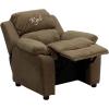 Flash EMB Brown MIC Kids Recliner