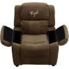 Flash EMB Brown MIC Kids Recliner