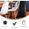 Flash Furniture 2 Pack Elon Series Moss Gray Plastic Chair with Wooden Legs for Versatile Kitchen, Dining Room, Living Room, Library or Desk Use(White)