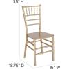 Flash Furniture 2 Pack HERCULES Series Gold Resin Stacking Chiavari Chair(Gold)