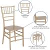 Flash Furniture 2 Pack HERCULES Series Gold Resin Stacking Chiavari Chair(Gold)