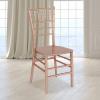 Flash Furniture 2 Pack HERCULES Series Gold Resin Stacking Chiavari Chair(Rose Gold)
