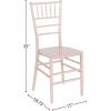 Flash Furniture 2 Pack HERCULES Series Gold Resin Stacking Chiavari Chair(Rose Gold)